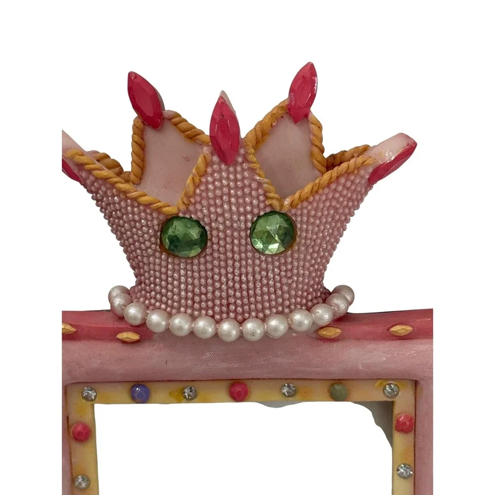 VTG Bombay Kids Princess Photo Frame Embellished With Jewels‎ Holds 3.5x4@ Photo